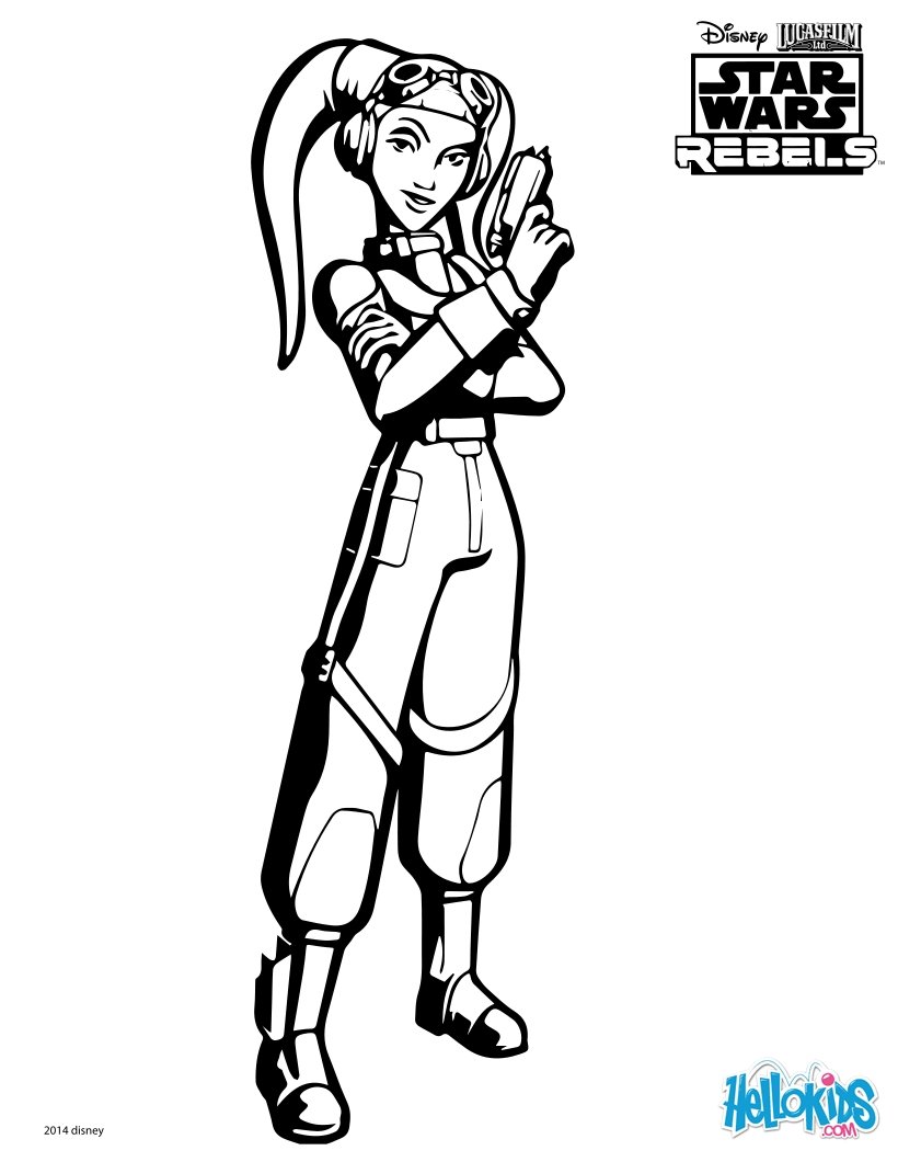 SWR Kanan SWR Hera coloring page