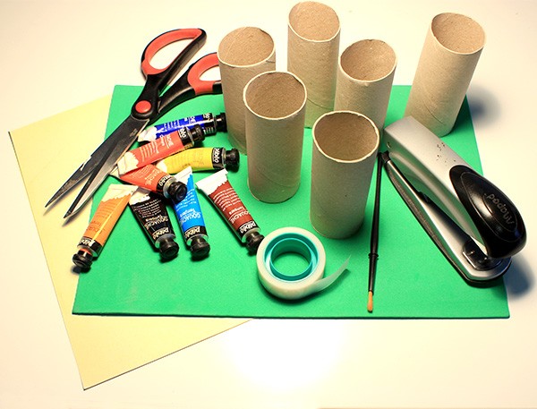 The City - Desk Utensil Holders craft project