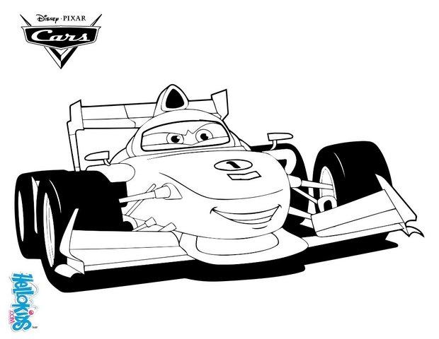 Francesco bernoulli  cars 2 coloring pages  Hellokids.com