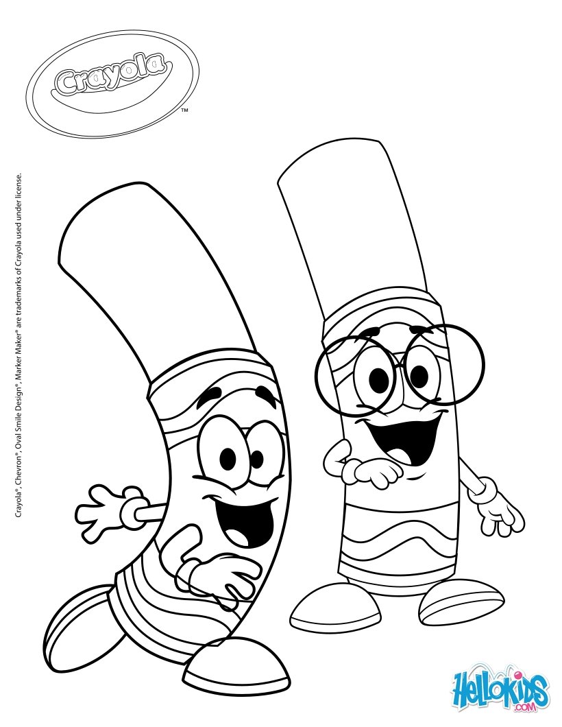 Crayola 12 coloring pages