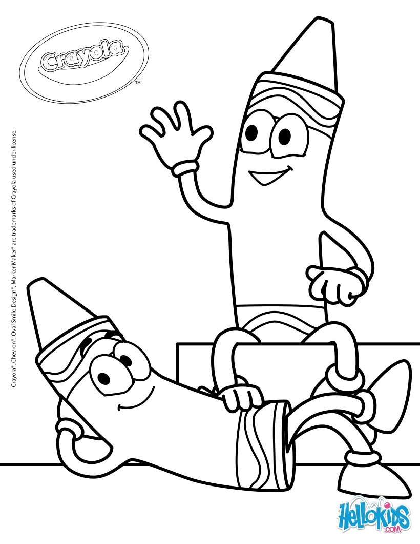 Crayola 20 coloring pages - Hellokids.com