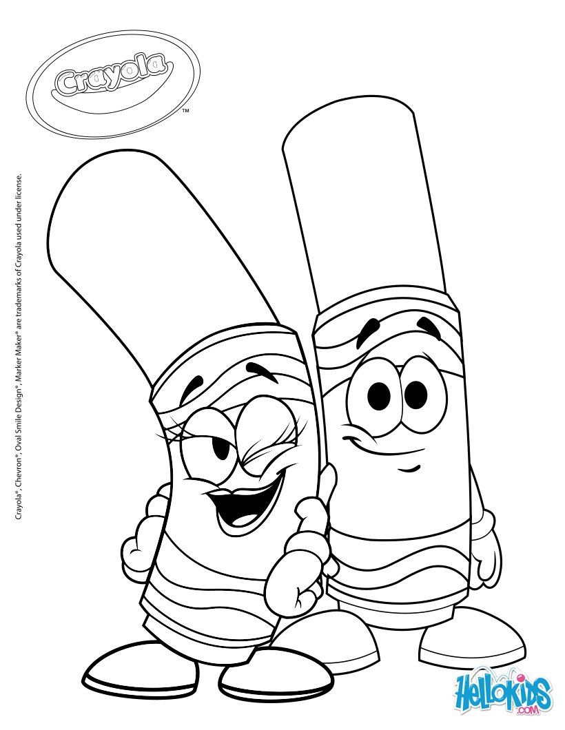Crayola 20 coloring pages   Hellokids.com