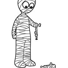 Mummy coloring page