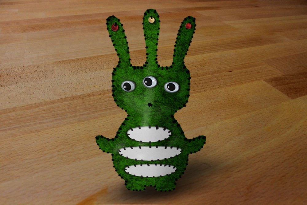 Space Alien Doll craft for kids