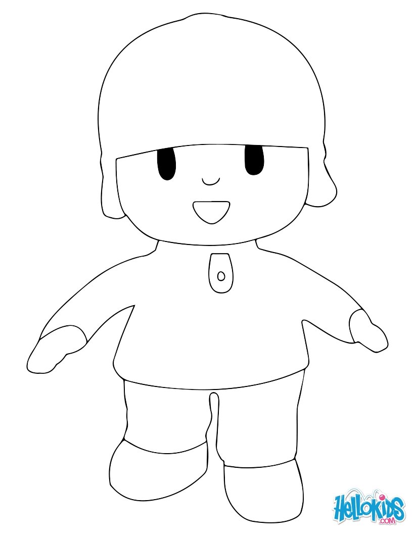 Pocoyo coloring picture