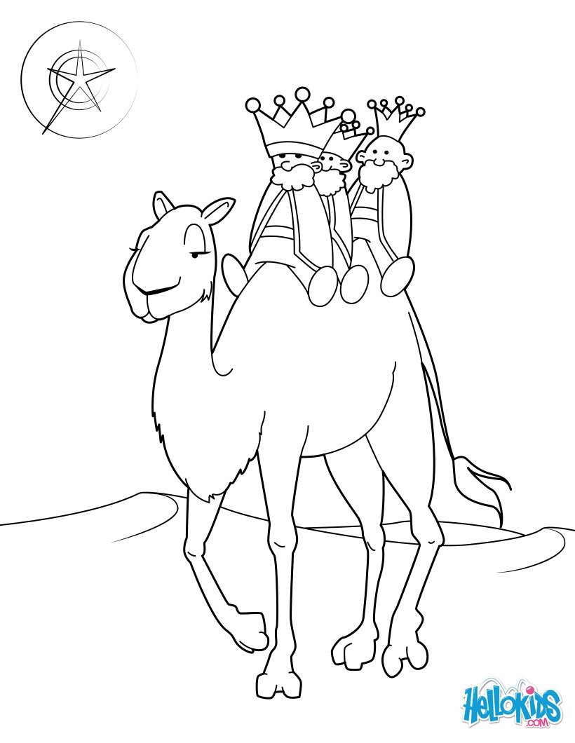 camel three kings bible coloring pages - photo #41