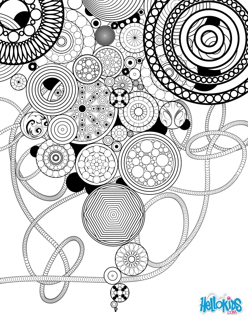 circles and rosettes coloring page ea3