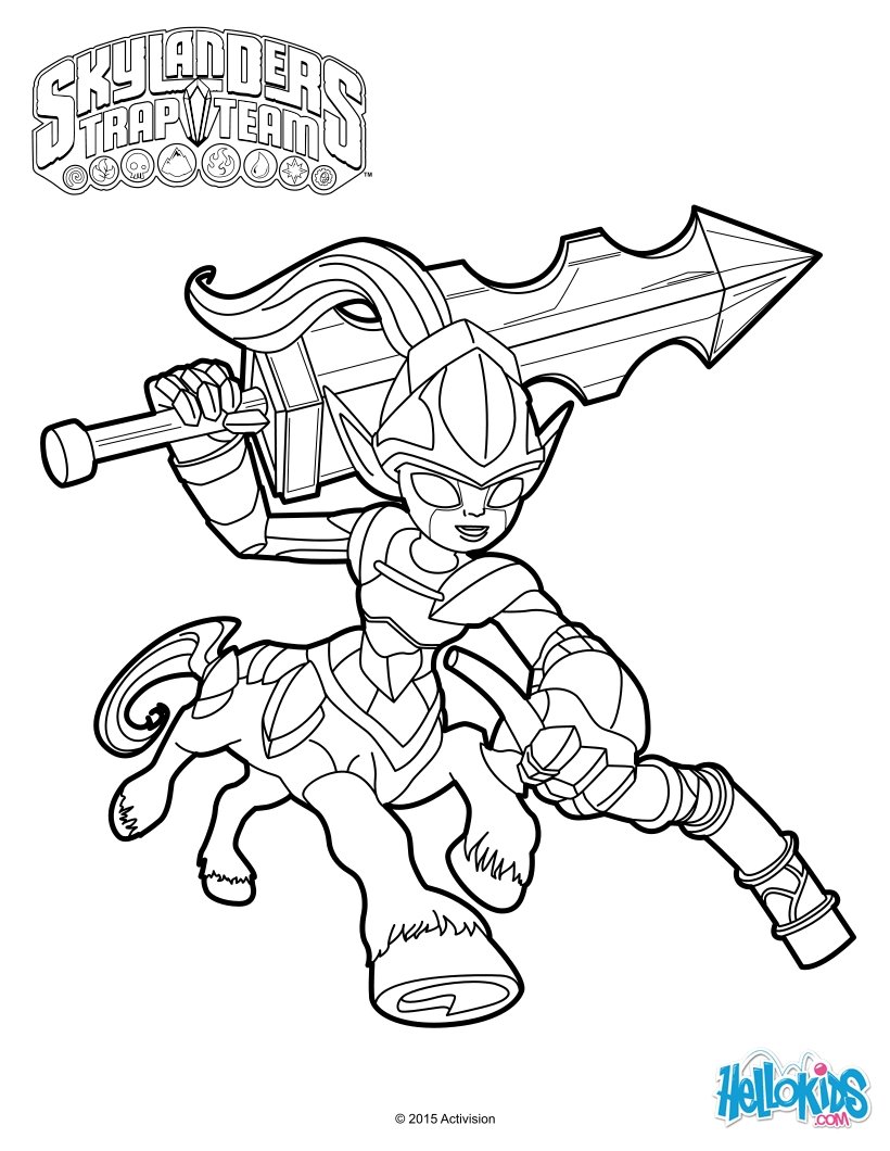 Bat Spin Knight Mare coloring page