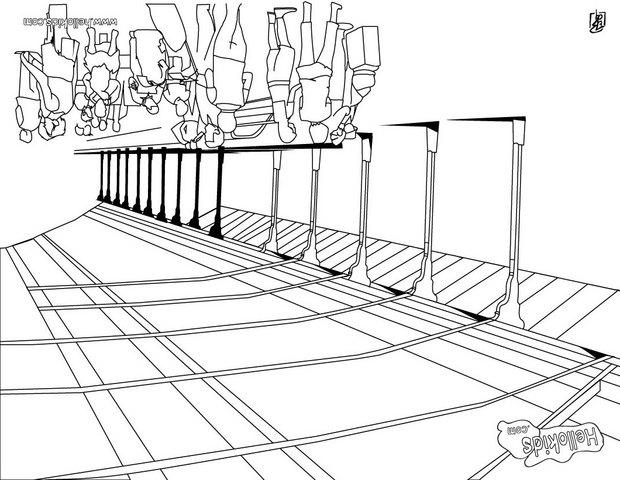 Train Station Coloring Pages