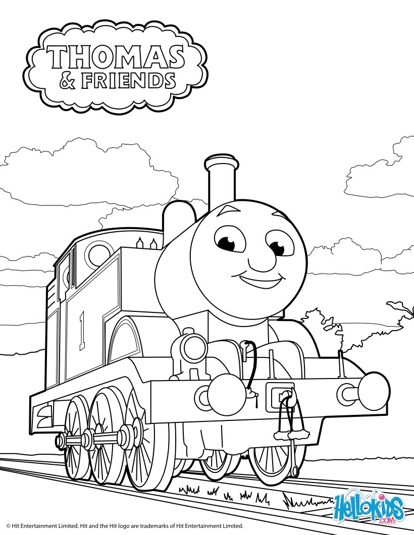 Thomas the tank engine coloring pages Hellokidscom