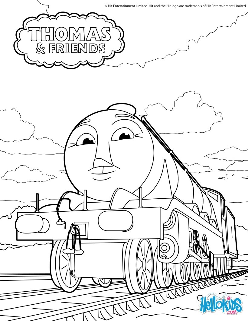 gordon the train coloring pages