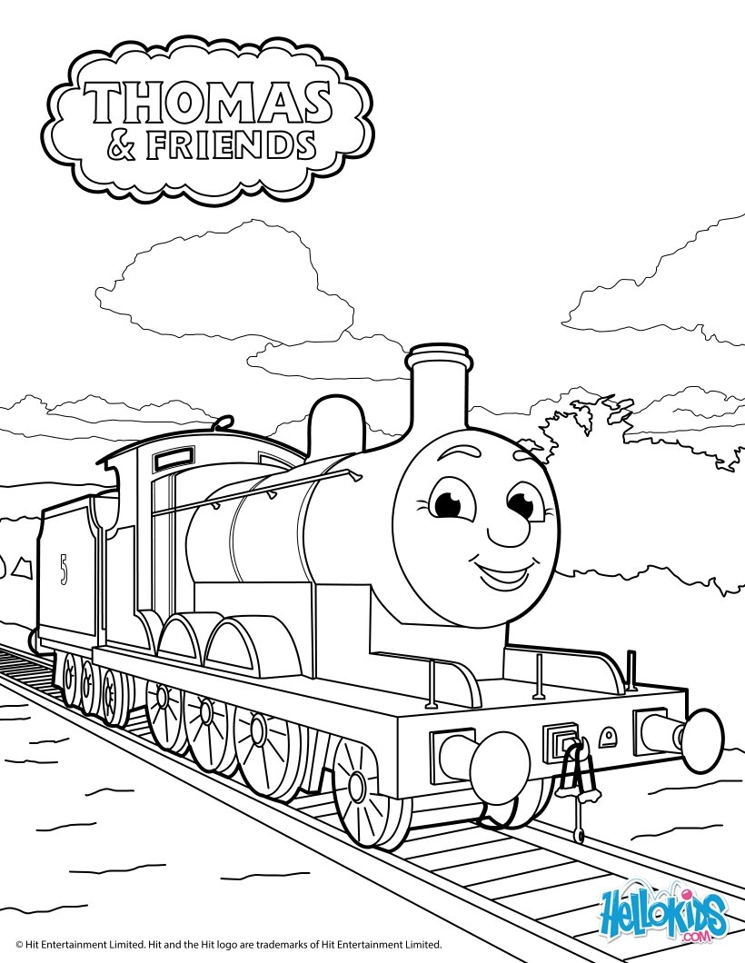 James Thomas Friends Coloring Pages Hellokids