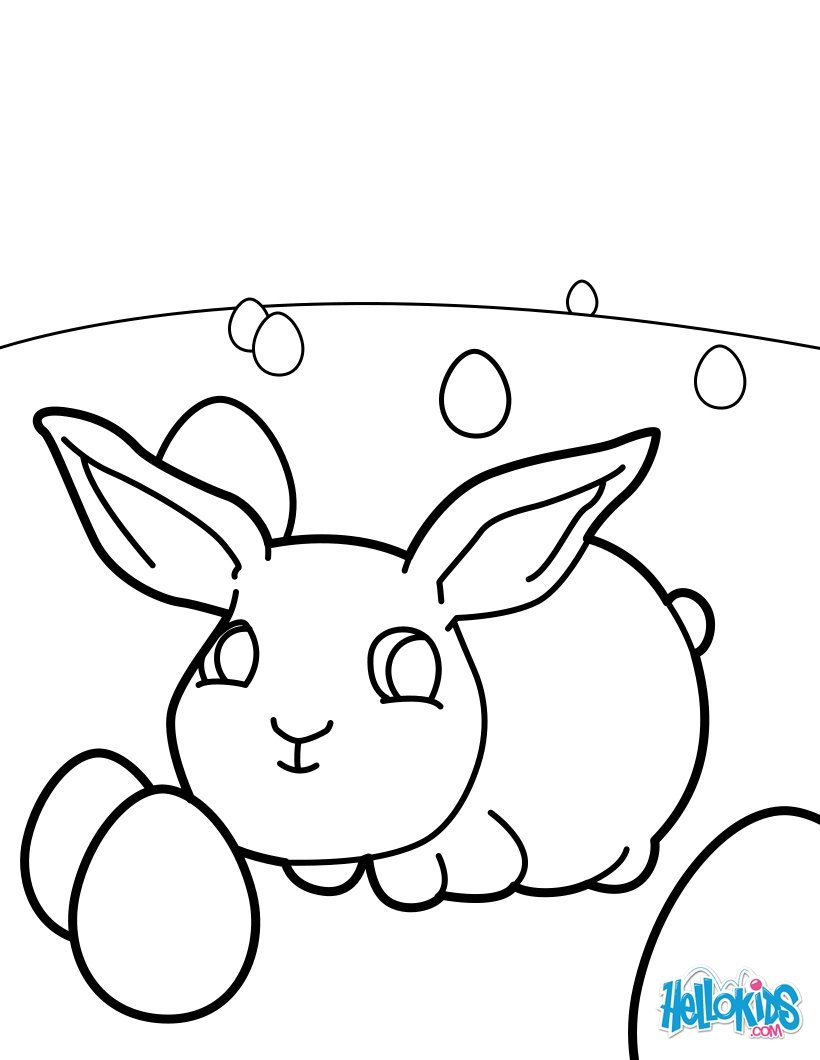 baby bunnies coloring pages - photo #31