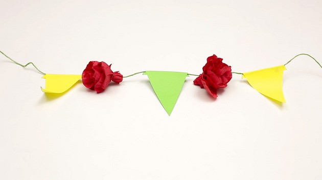 How To Make a Flower Paper Chain craft for kids