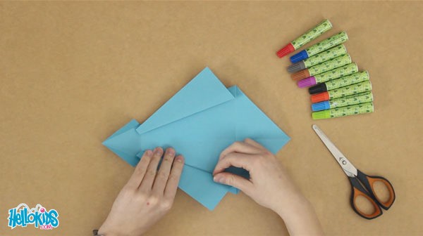 Origami fish craft for kids