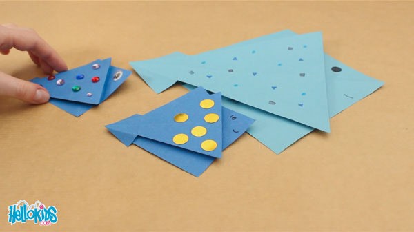 Origami fish craft for kids