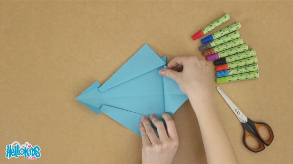 Origami fish craft for kids