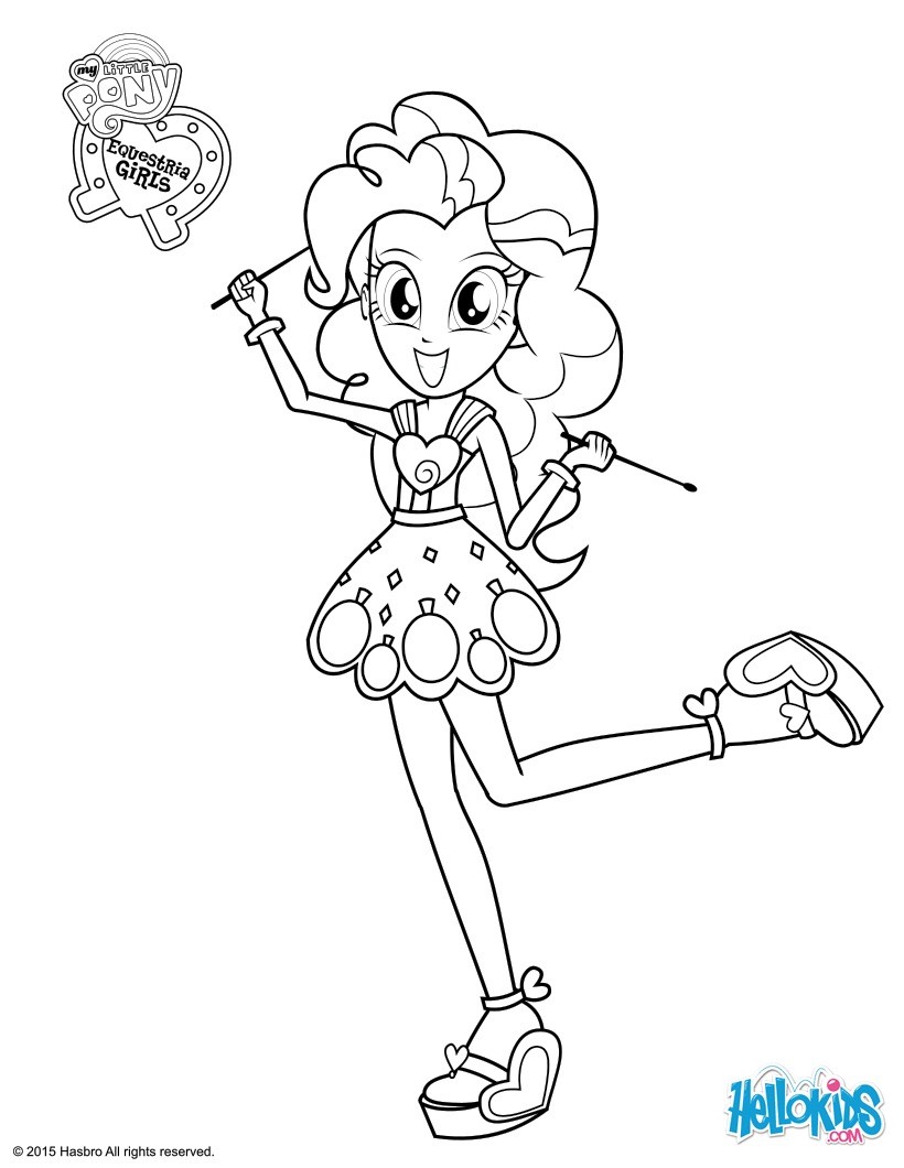 Pinkie pie coloring pages   Hellokids.com