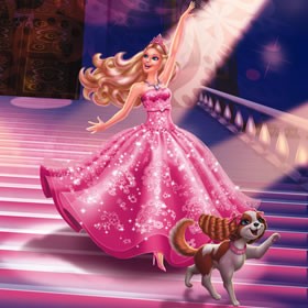 Barbie the princess and the pop star online games 