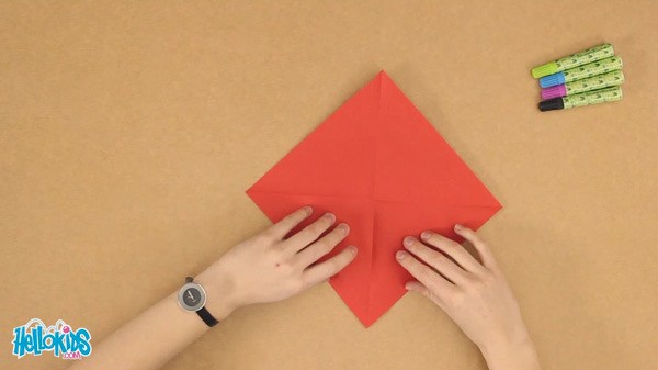 The origami finger game craft for kids