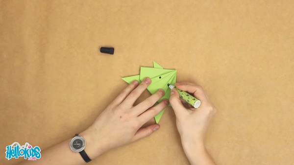The origami frog craft for kids