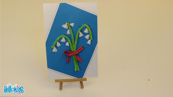 Lily of the Valley Card craft for kids