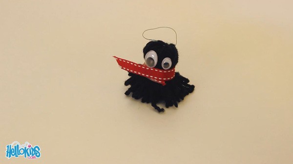 Yarn Monster Key Ring craft for kids