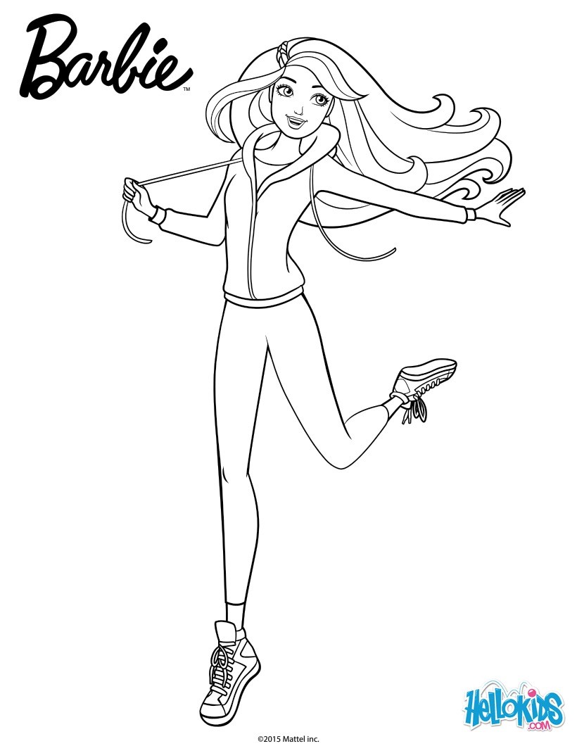 Getting some exercise coloring pages Hellokidscom