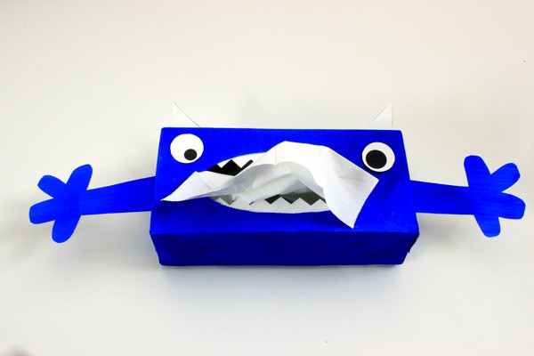 Tissue box Monster craft for kids