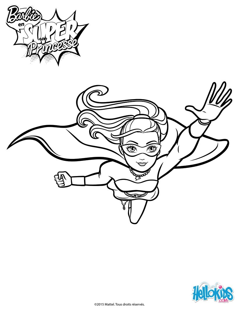 barbie super power in action coloring pages  hellokids