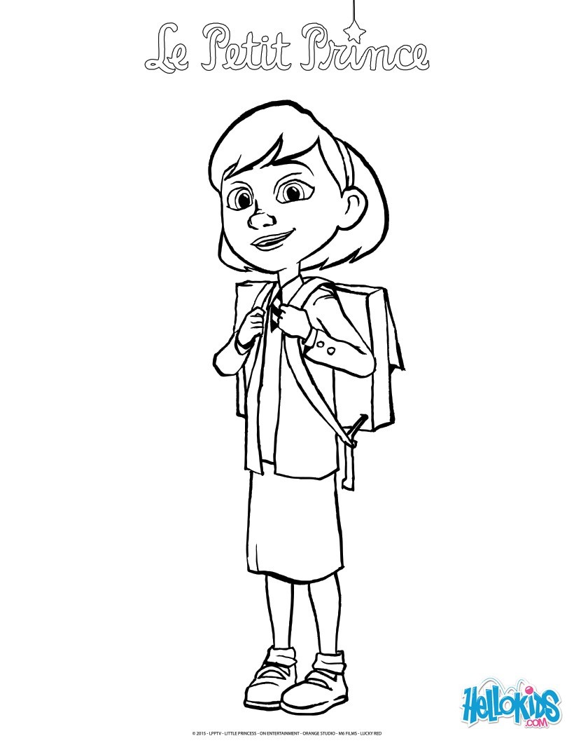 a little girl coloring pages