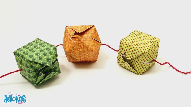 Origami Chinese lantern craft for kids