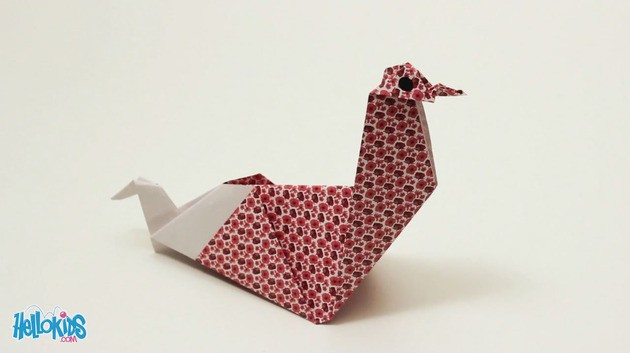 Origami Hen craft for kids