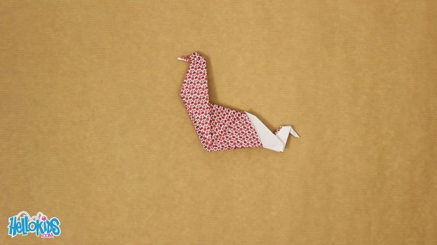 Origami Hen craft for kids