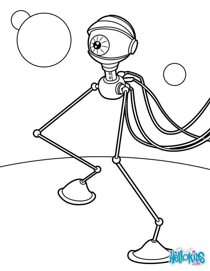 robot eye coloring page s7x