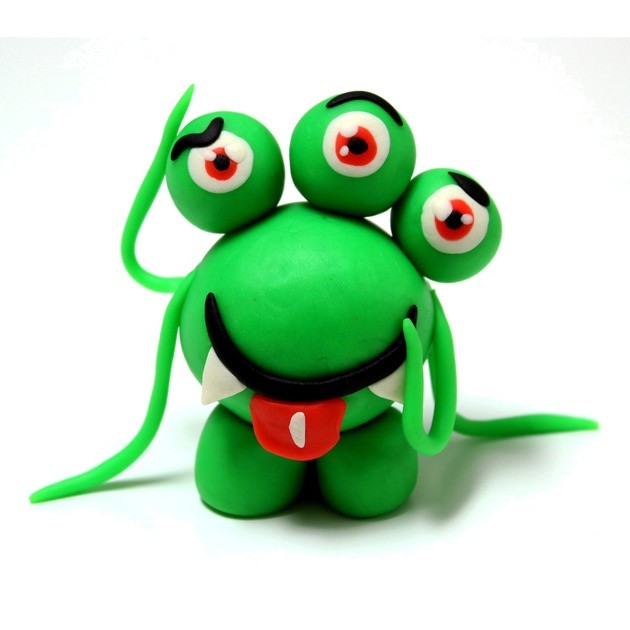 Alien Plasticine Model craft project