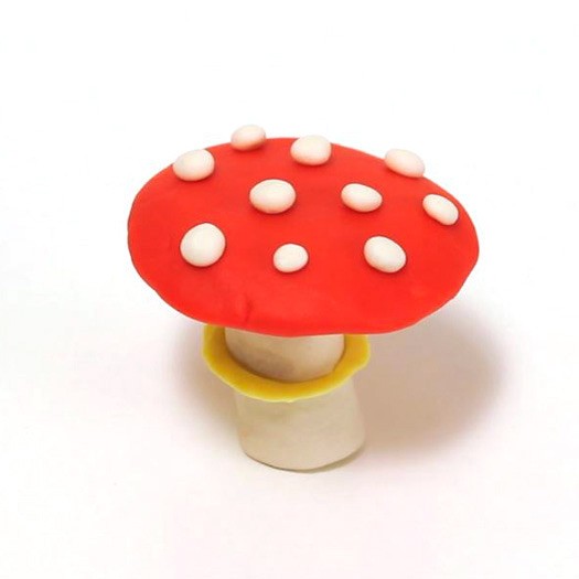 Mushroom Plasticine Models craft for kids