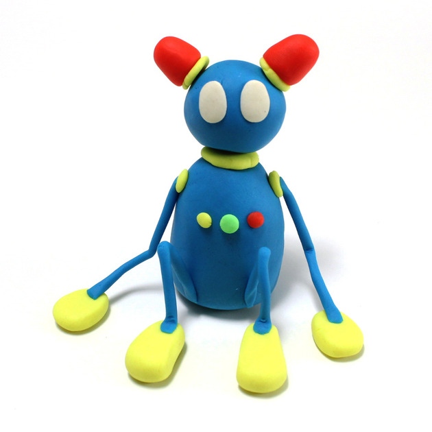 How to craft robot play doh figure Hellokids