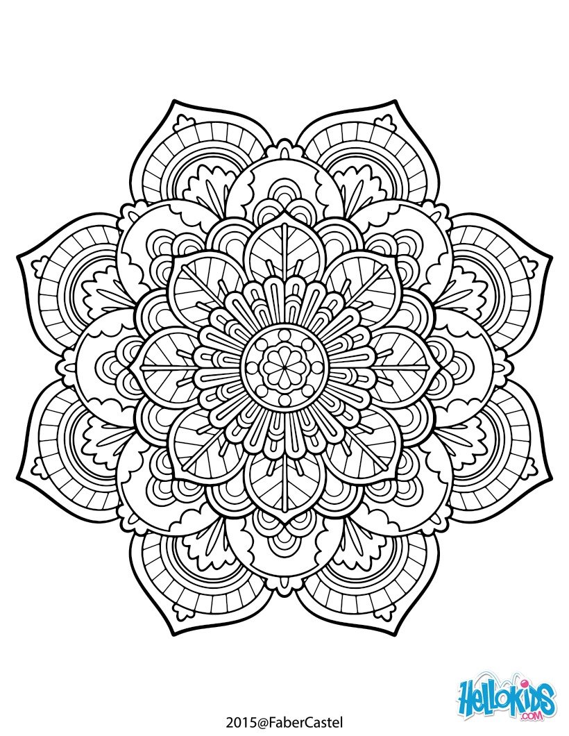 mandala design coloring pages - photo #22