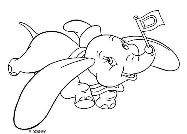 dumbo flying coloring pages  hellokids