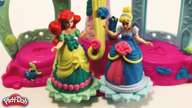 Dresses princesses plasticine craft for kids