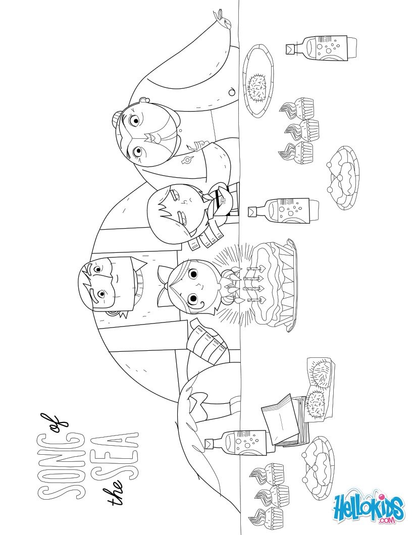 ️Song Of The Sea Coloring Pages Free Download| Goodimg.co