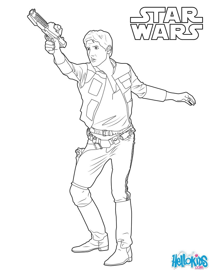 Han Solo Coloring Pages Okids