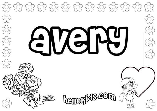 name coloring pages for kids - photo #7