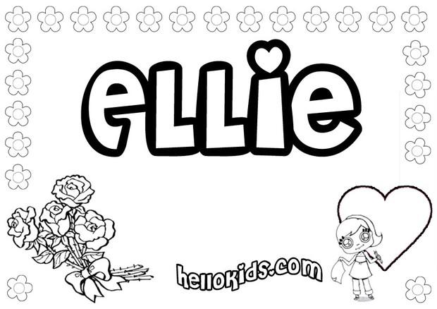 Ellie Coloring Pages Hellokids Ellie Coloring Pages Hellokids