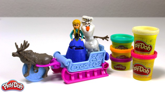 play doh frozen sled adventure