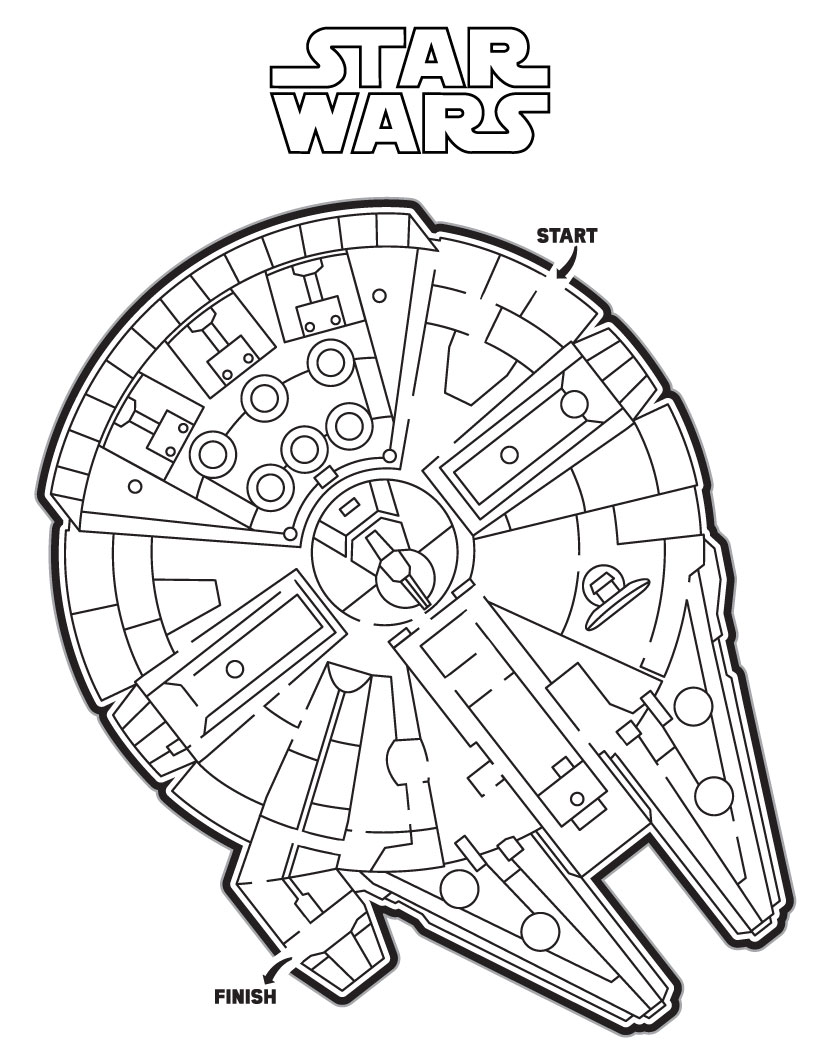 Printable Star Wars Maze Printable Word Searches
