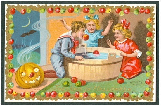 Bobbing for Apples and Doughnut String Game
