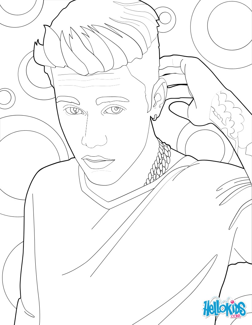i love justin bieber coloring pages - photo #15