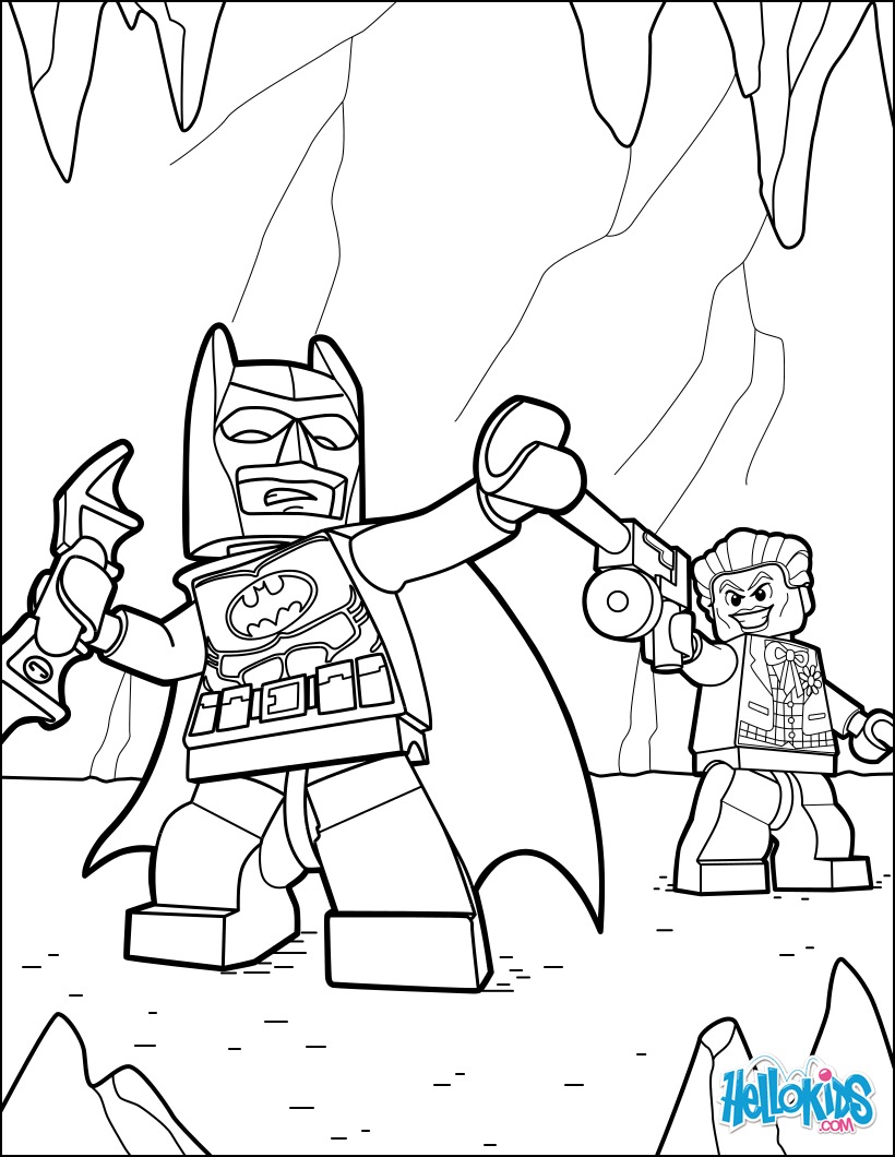 Lego batman and joker coloring pages - Hellokids.com